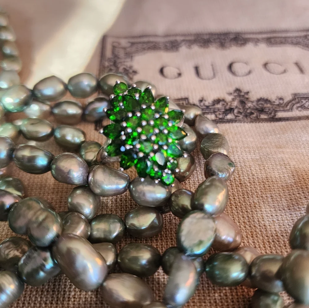 Emerald Green Crystal Cluster Ring - Women Jewelry